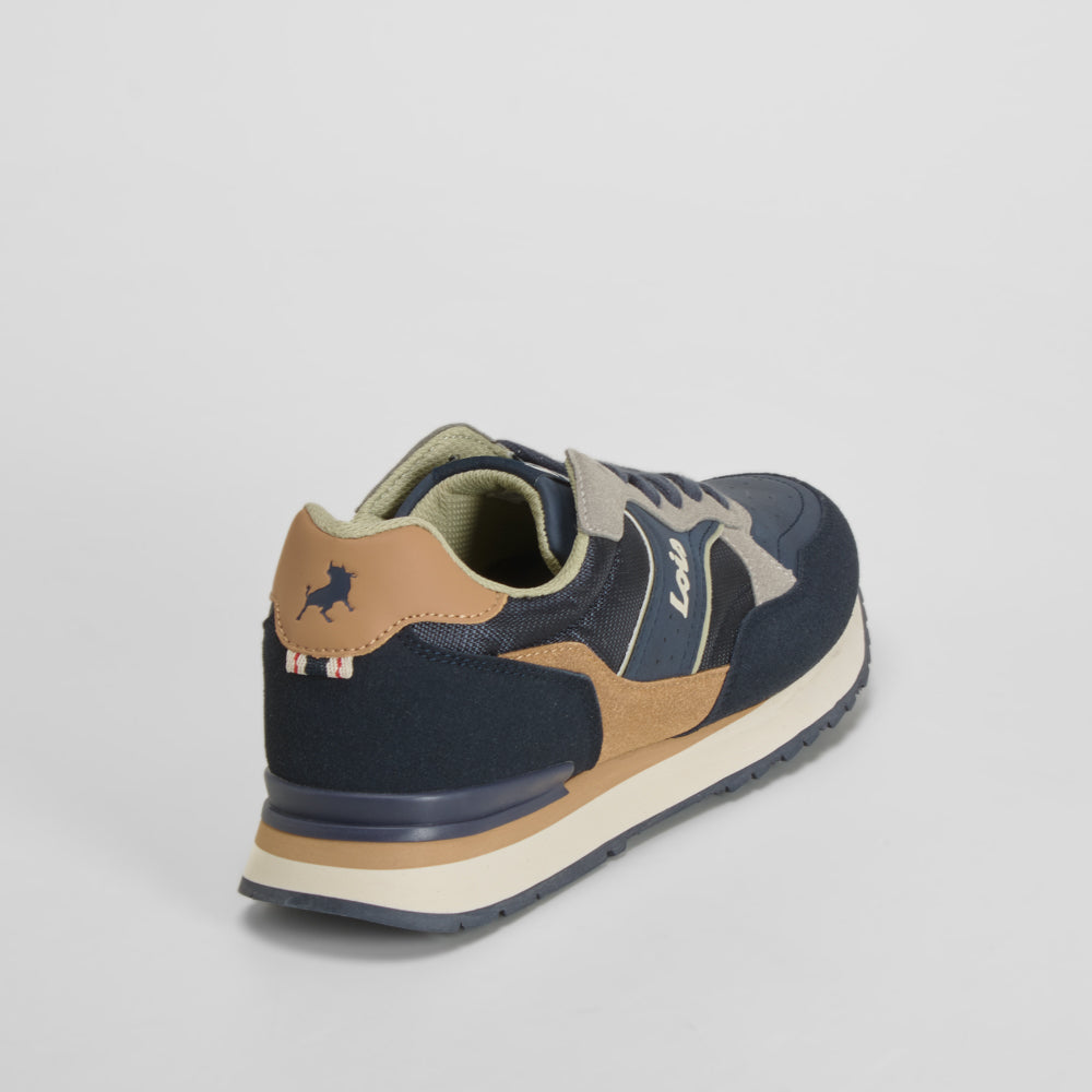 Zapatilla deportiva azul marino suela blanca LOIS