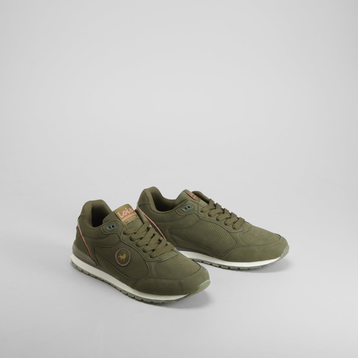 Retro jogger logo deportiva verde LOIS
