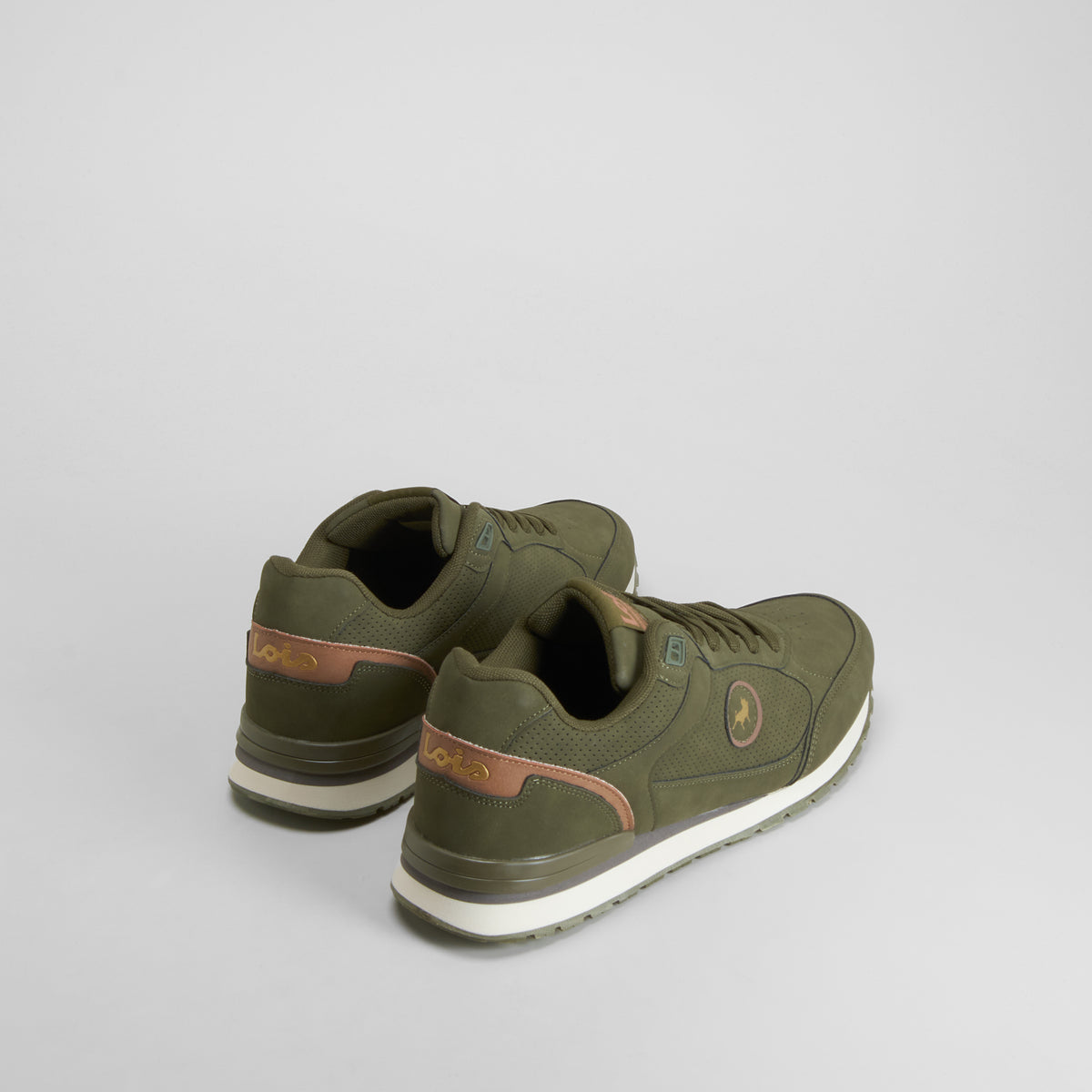Retro jogger logo deportiva verde LOIS