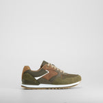 Zapatilla deportiva verde cordones suela goma NYC