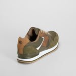 Zapatilla deportiva verde cordones suela goma NYC