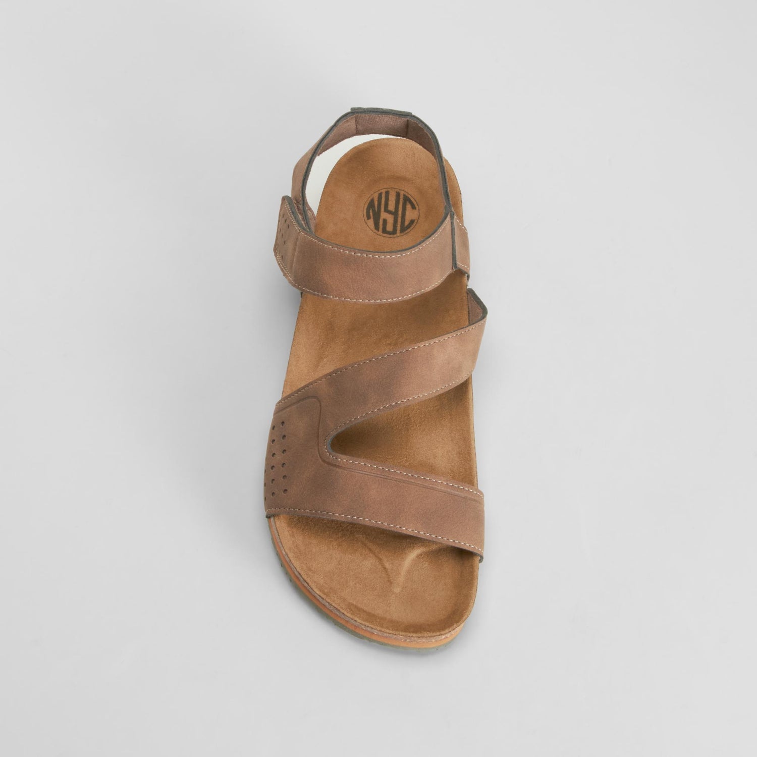 Sandalia bio ajustable marrón NYC