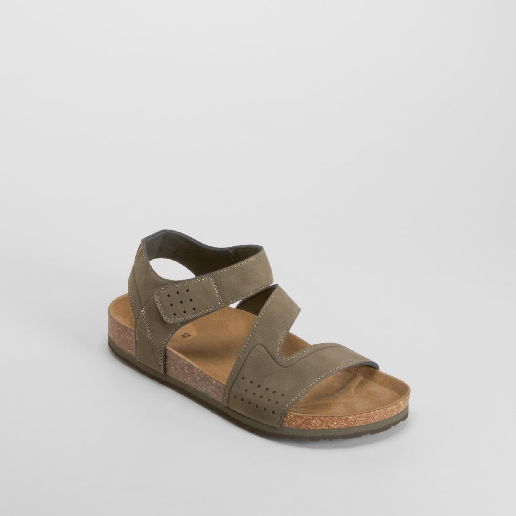 Sandalia bio tira ancha ajuste verde NYC