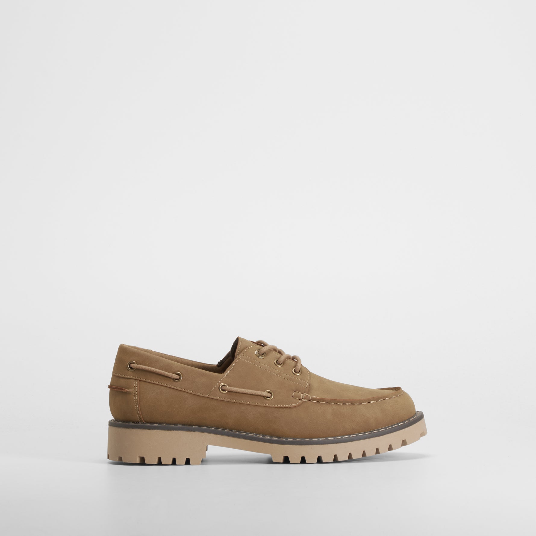 Zapato náutico dentado beige SENDA ROAD