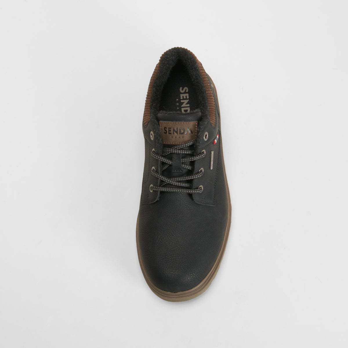 Blucher casual suela gruesa negro SENDA ROAD