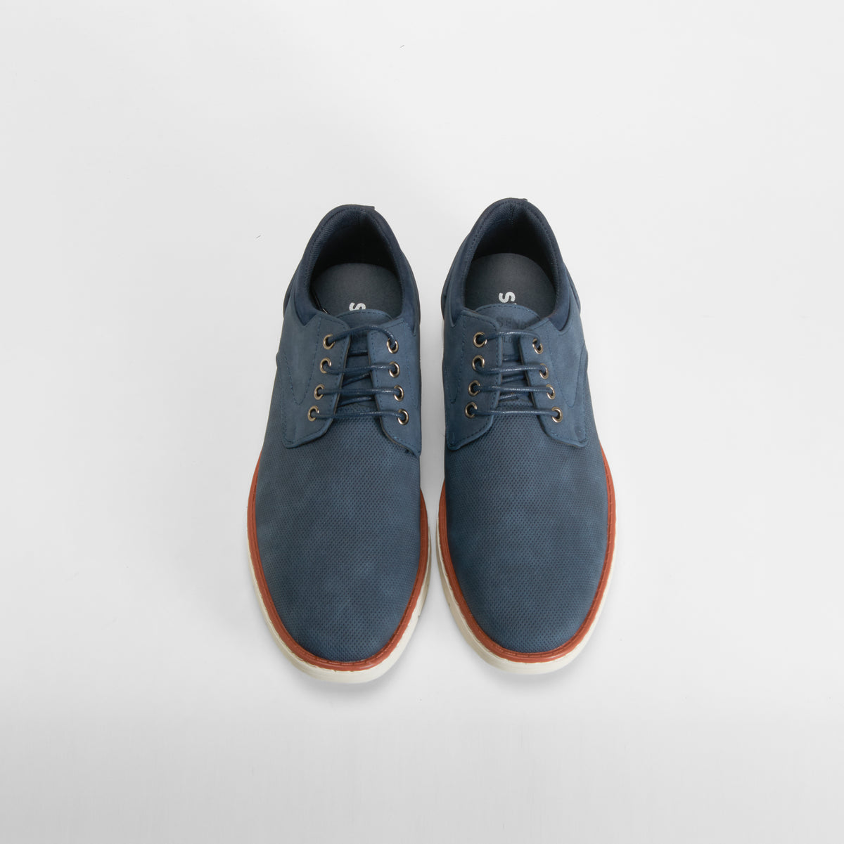 Zapato blucher cuña azul SENDA ROAD