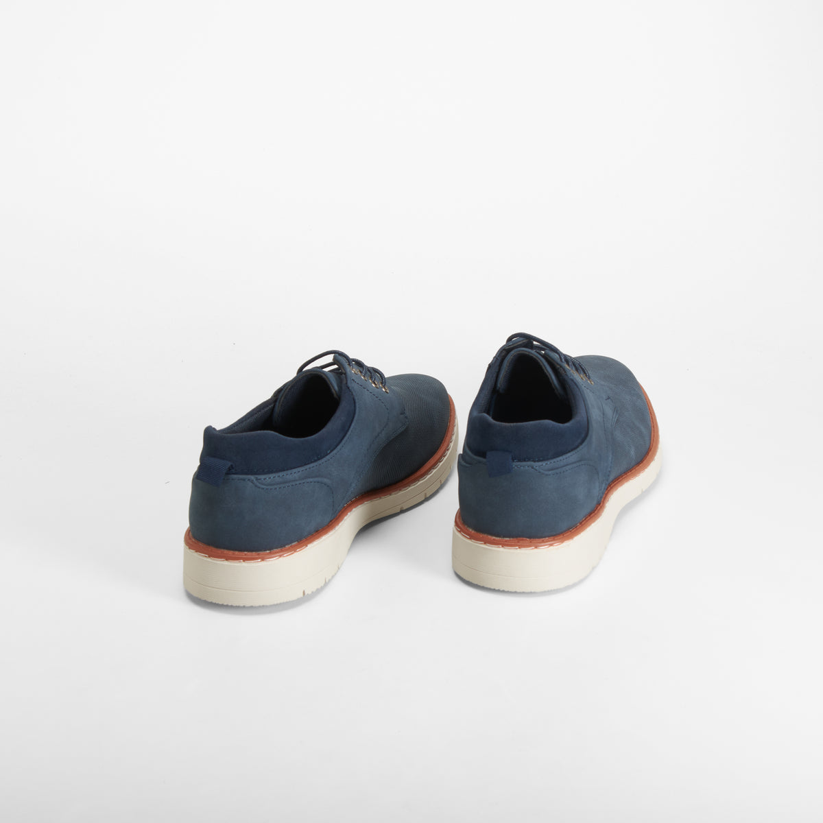 Zapato blucher cuña azul SENDA ROAD