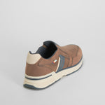 Zapatilla slip on runner marrón SENDA ROAD