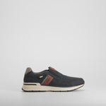 Zapatilla casual negra suela clara SENDA ROAD