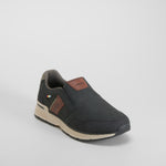Zapatilla casual negra suela clara SENDA ROAD