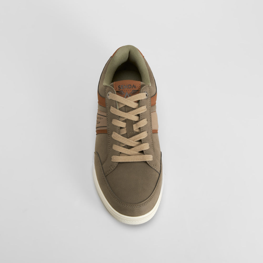 Zapatilla casual verde suela clara SENDA ROAD
