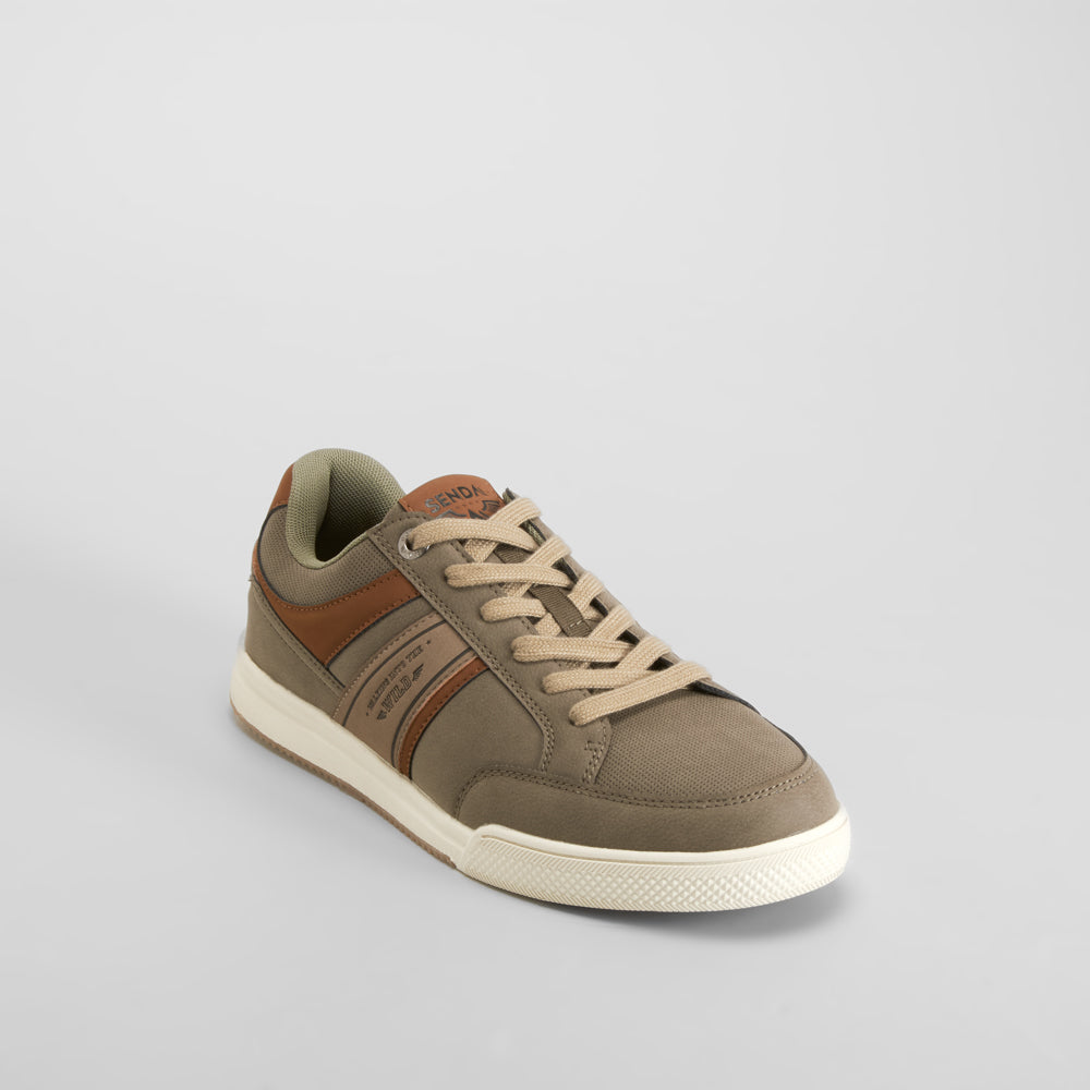 Zapatilla casual verde suela clara SENDA ROAD