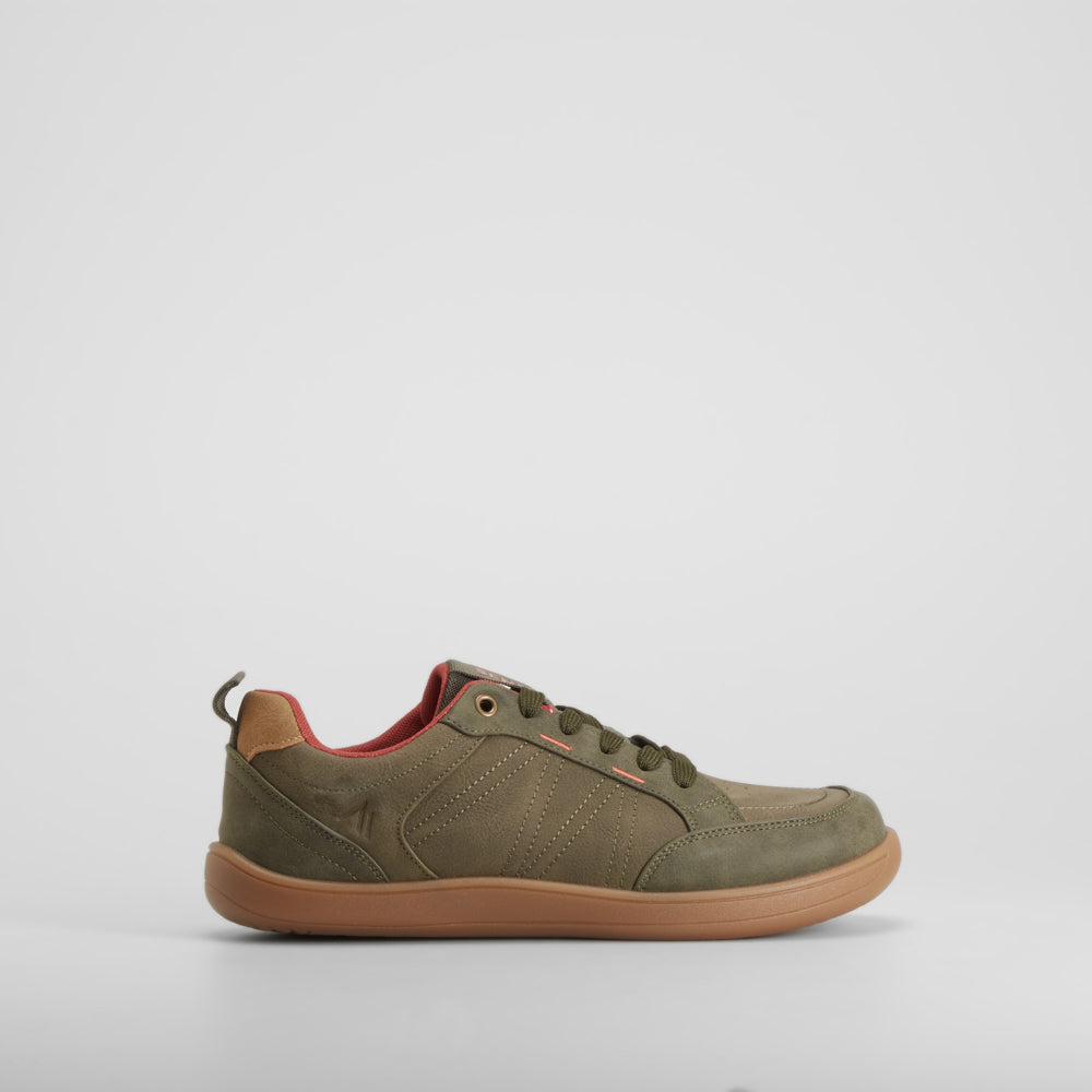 Zapatilla casual verde suela café SENDA ROAD