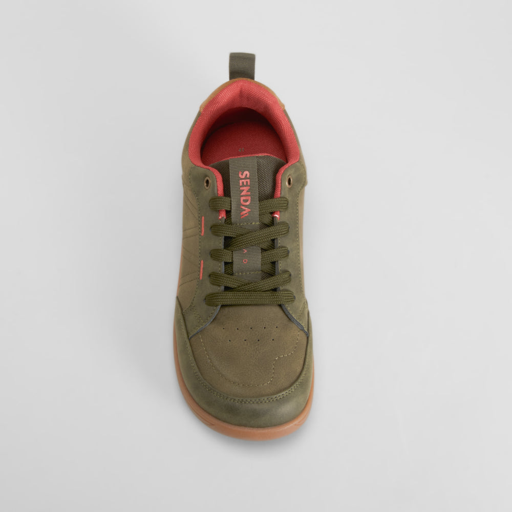 Zapatilla casual verde suela café SENDA ROAD