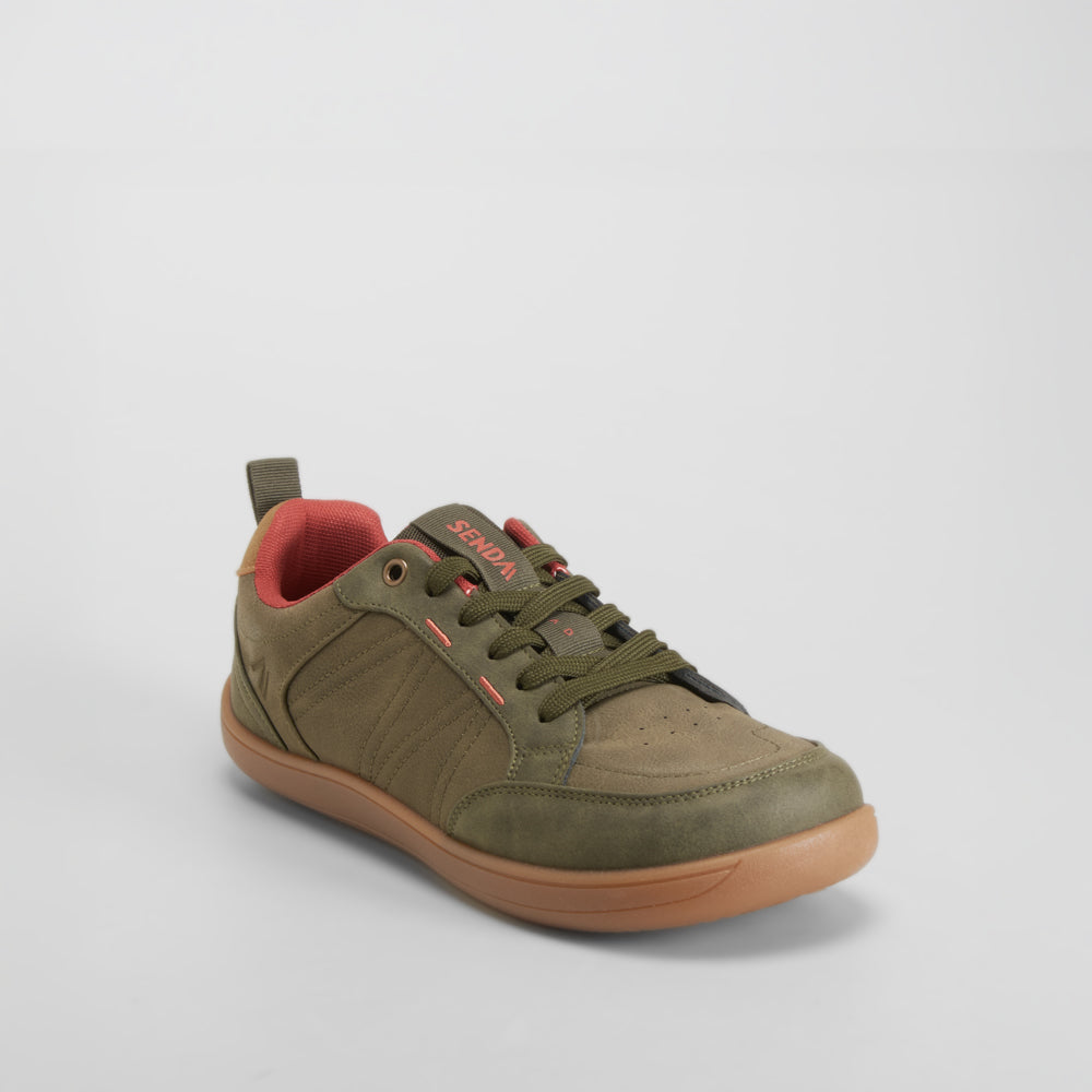 Zapatilla casual verde suela café SENDA ROAD