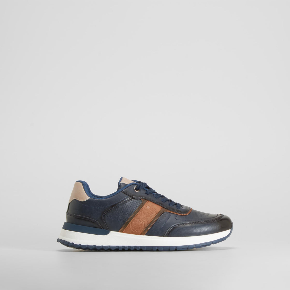 Zapatilla casual retro jogger azul SENDA ROAD