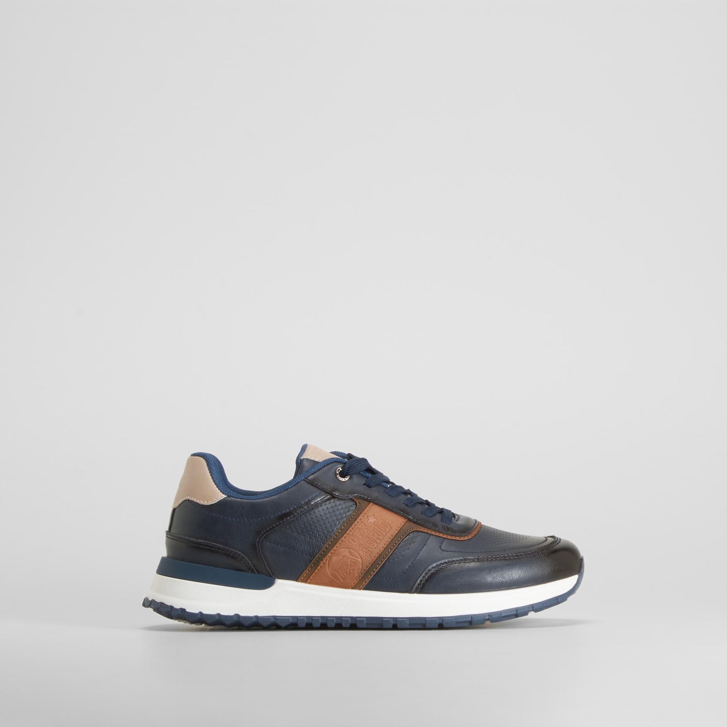Zapatilla casual retro jogger azul SENDA ROAD