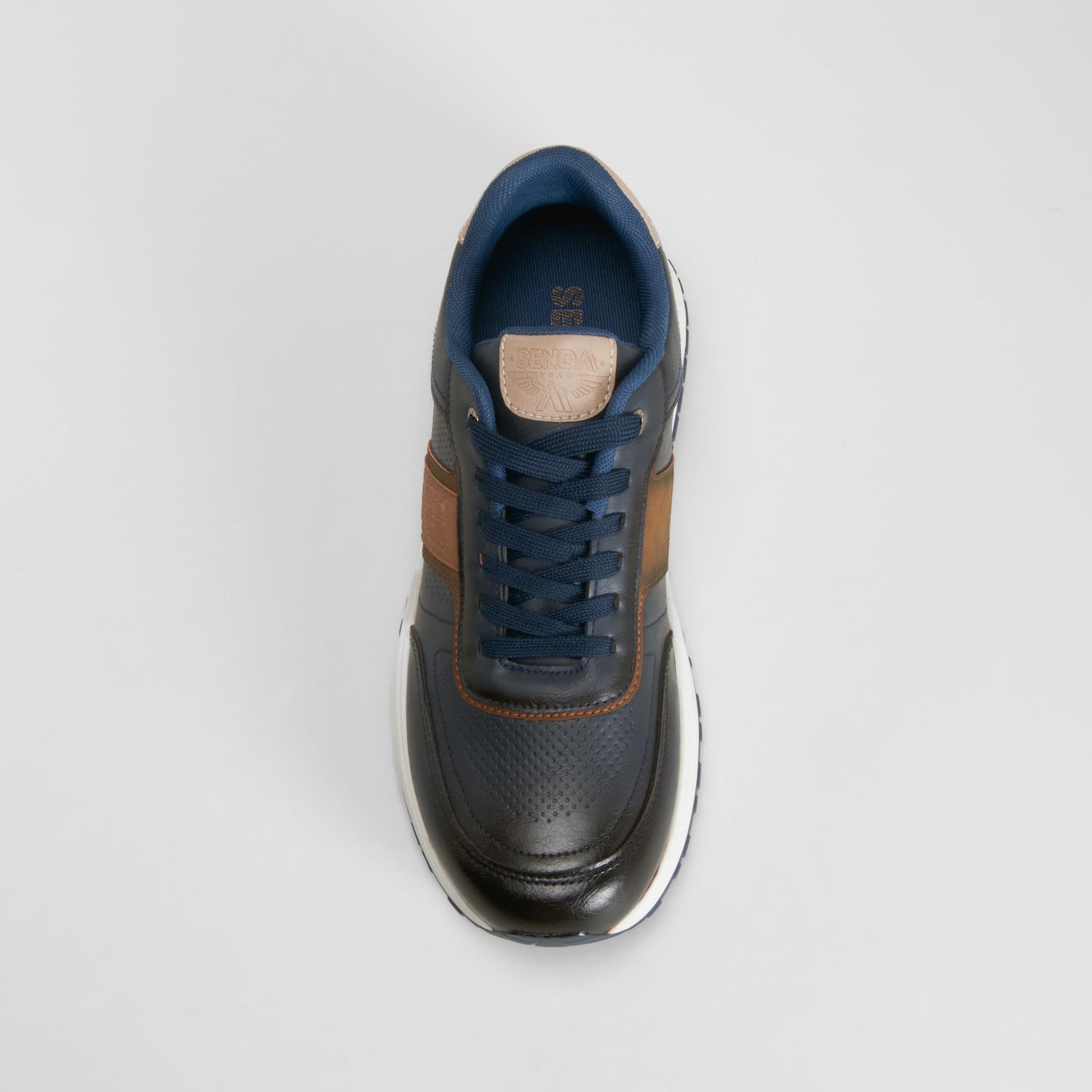 Zapatilla casual retro jogger azul SENDA ROAD