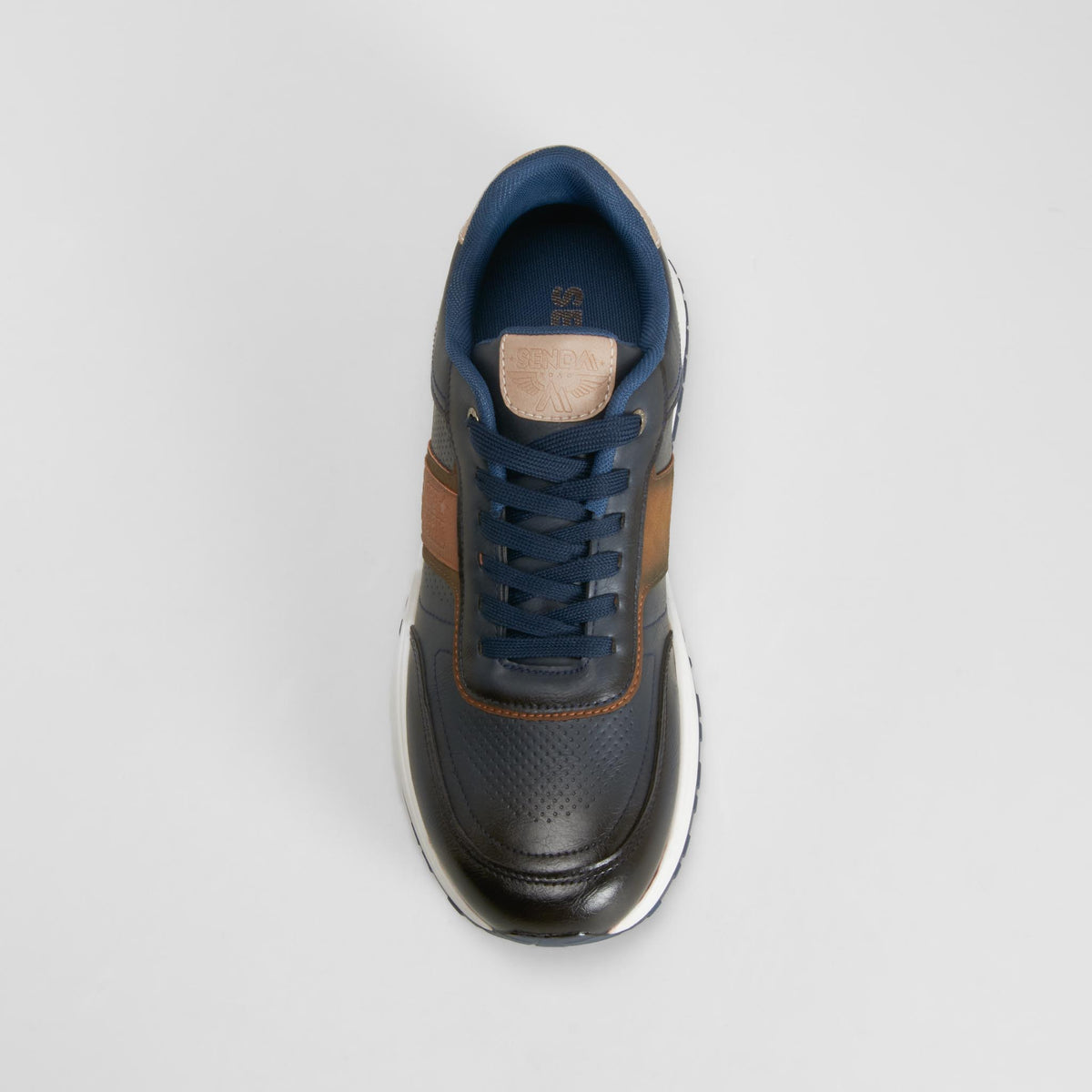 Zapatilla casual retro jogger azul SENDA ROAD