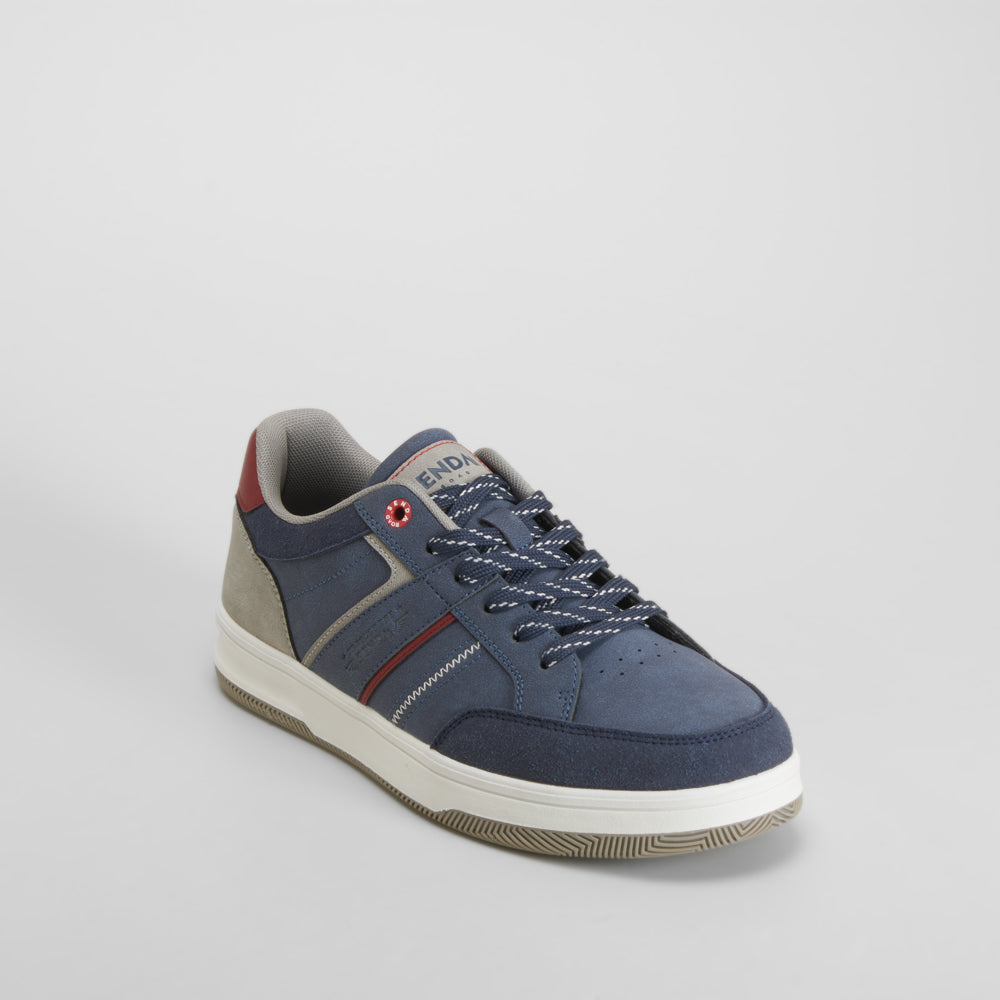 Zapatilla azul suela blanca cordones SENDA ROAD
