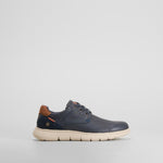 Zapato blcuher casual azul XTI