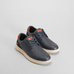 Zapato blcuher casual azul XTI
