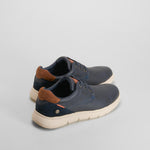 Zapato blcuher casual azul XTI
