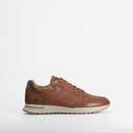 Zapatilla deportiva casual cordones marrón XTI