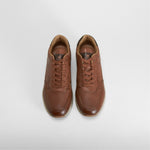 Zapatilla deportiva casual cordones marrón XTI