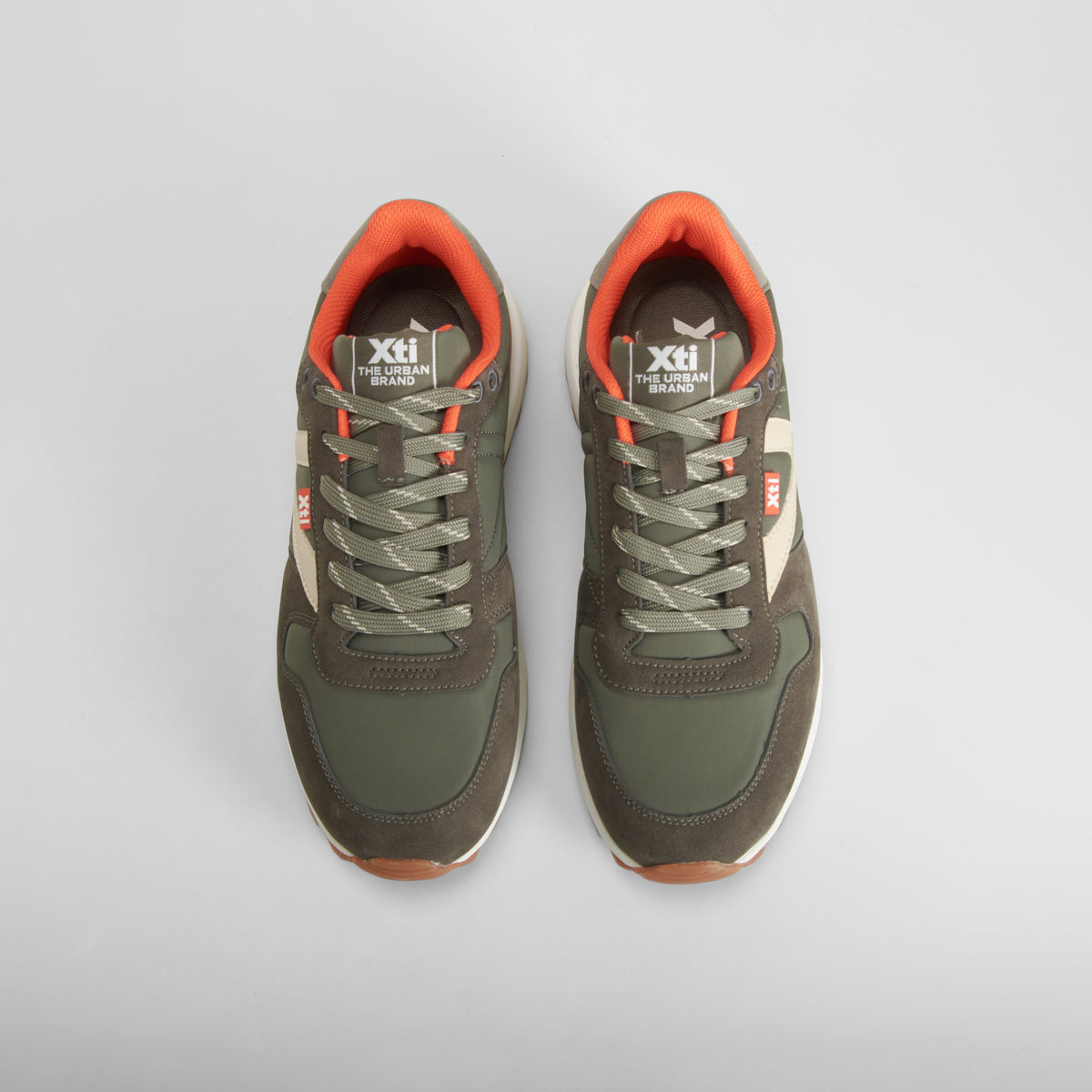 Zapatilla retro jogging cruz verde XTI