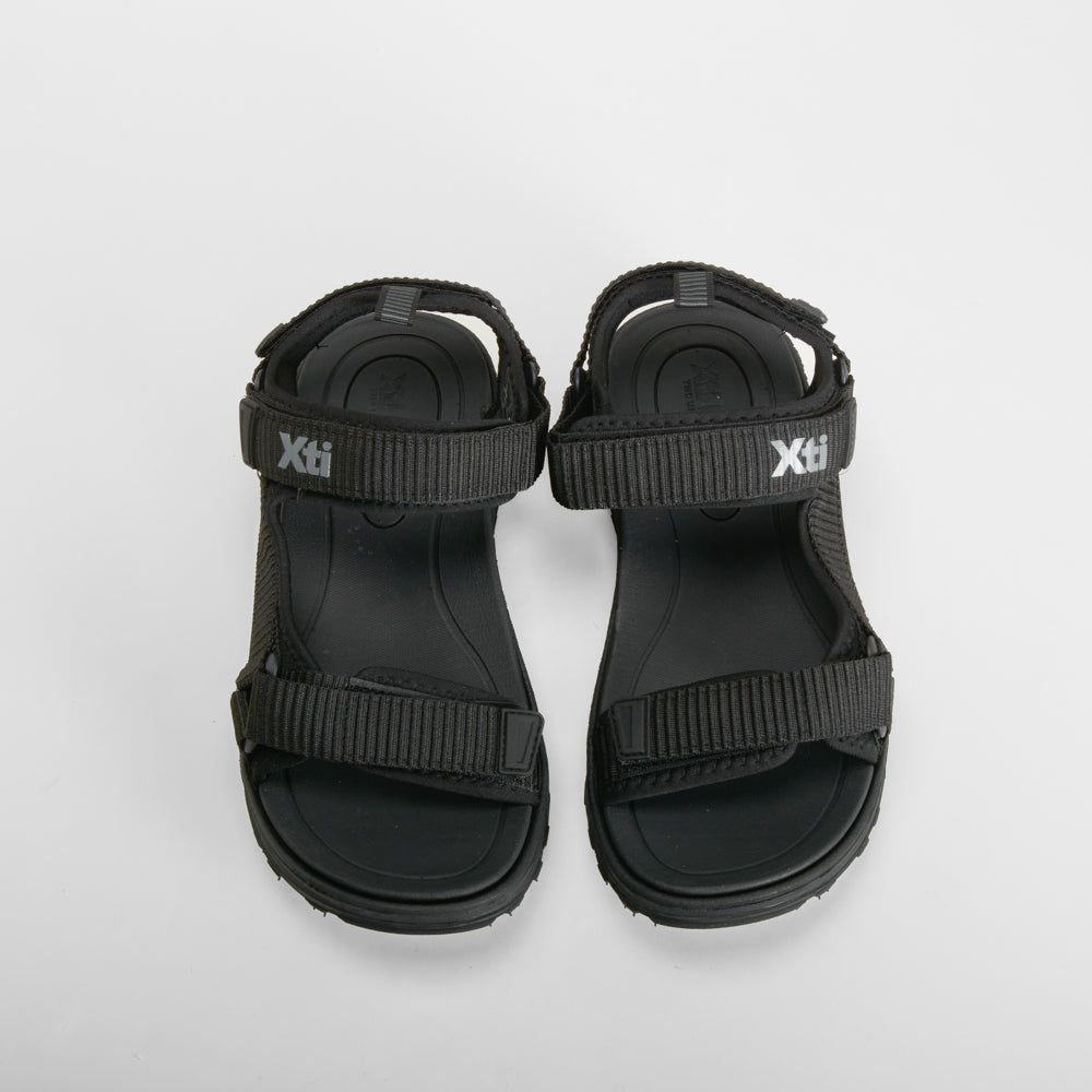 Sandalia deportiva velcro negro XTI