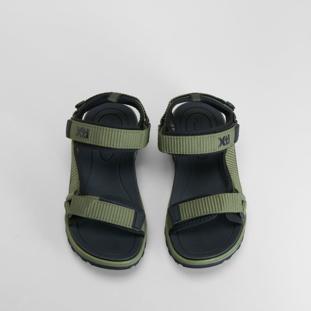 Sandalia deportiva velcro verde XTI