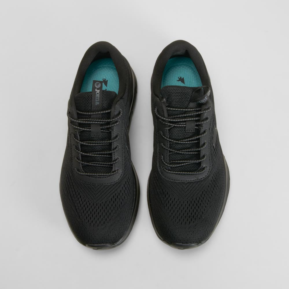 Zapatilla cordón elástico negra JOMA