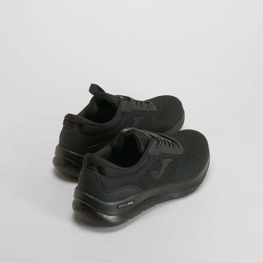 Zapatilla cordón elástico negra JOMA