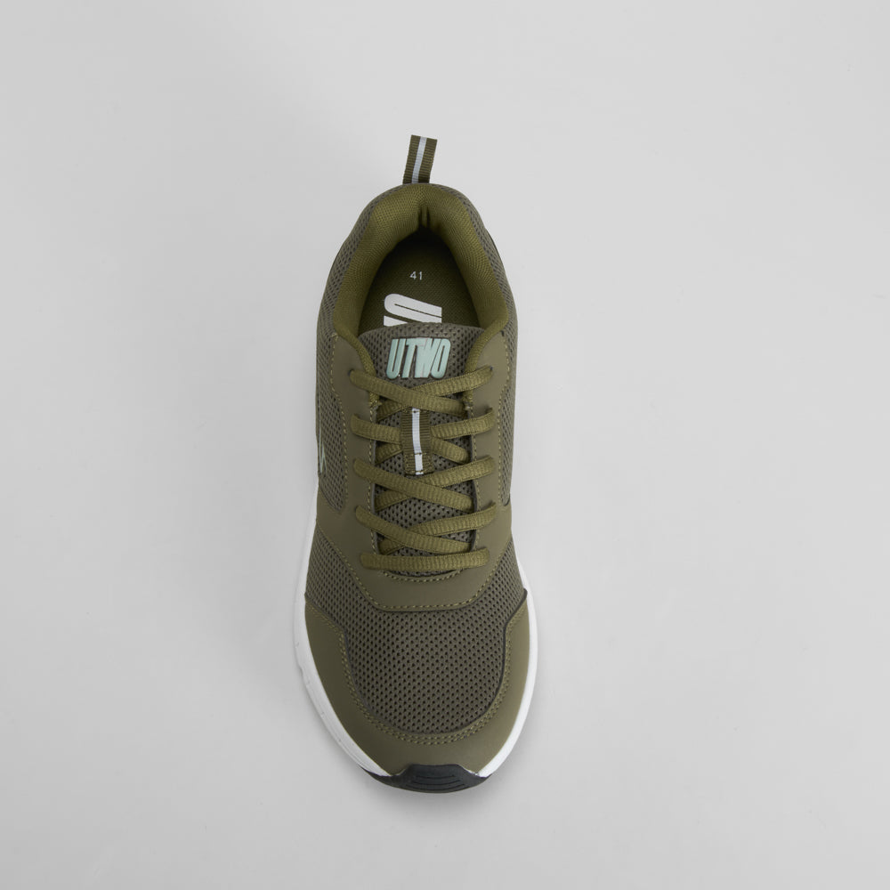 Zapatilla deportiva verde suela blanca UTWO