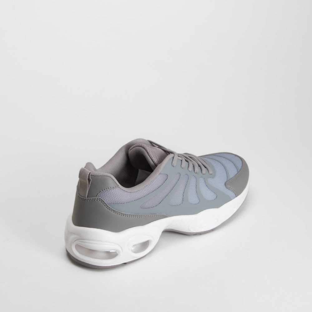 Zapatilla deportiva cordones gris UTWO