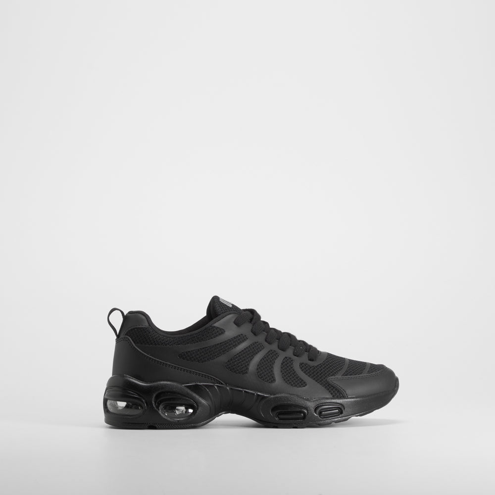 Zapatilla deportiva con cordón negra UTWO