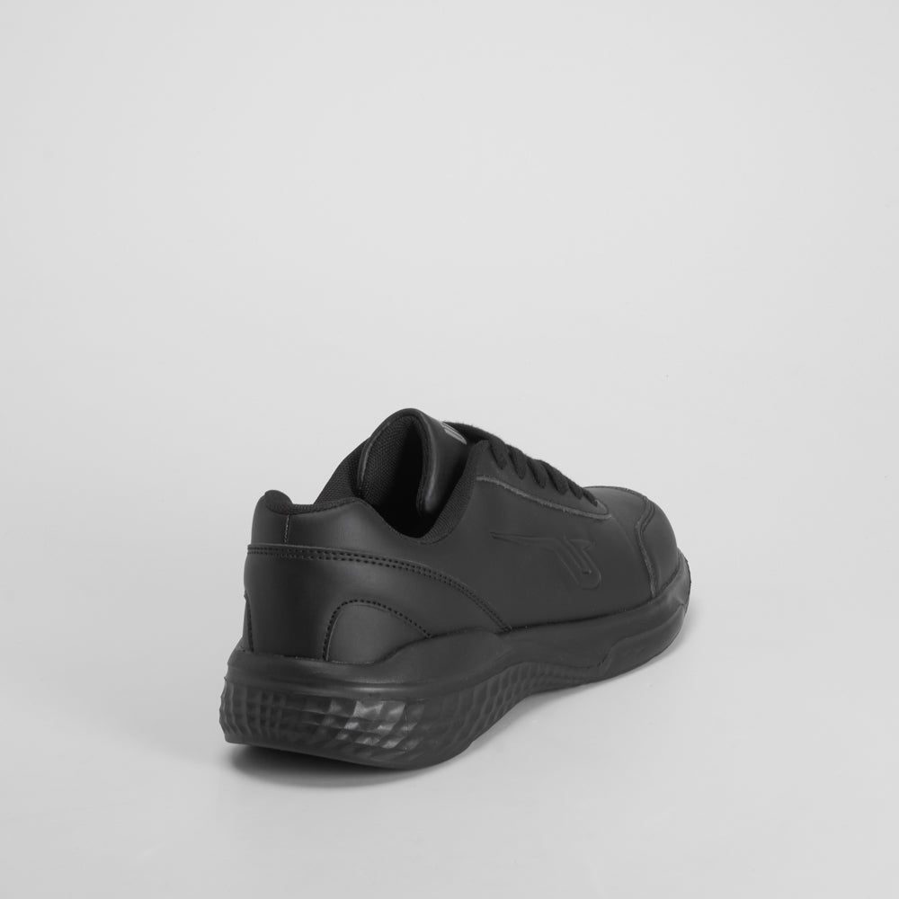 Zapatilla deportiva negra con cordones UTWO