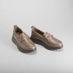 Mocasí casual estribo marrón MYSOFT