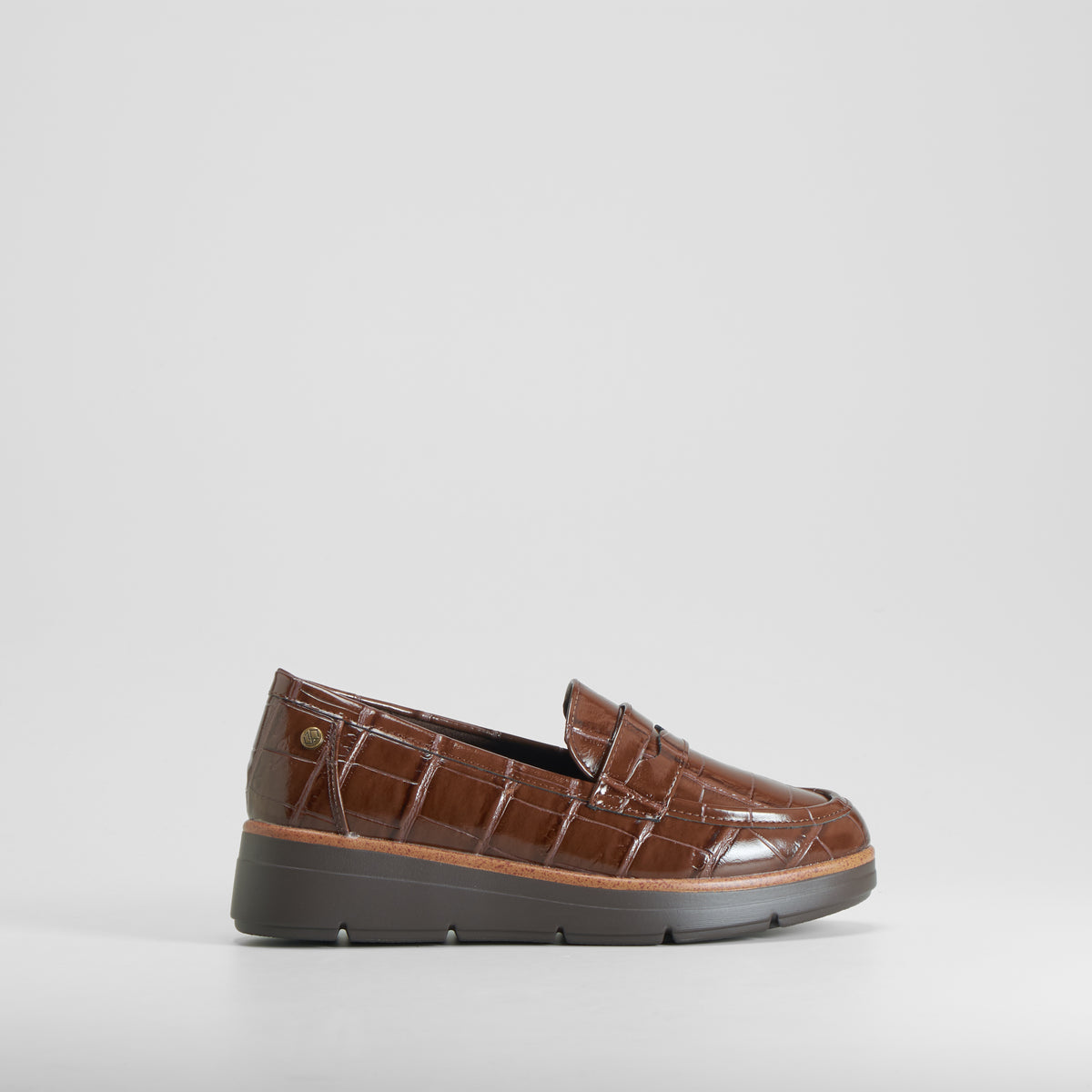 Mocasín cuña marrón MYSOFT