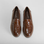 Mocasín cuña marrón MYSOFT
