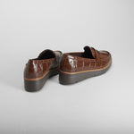 Mocasín cuña marrón MYSOFT