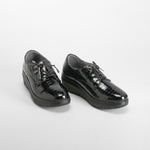 Zapato cuña cordón negro MYSOFT