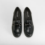 Zapato mocasín tacón negro MYSOFT