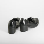 Zapato mocasín tacón negro MYSOFT