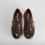 Zapatilla casual animal print marrón MYSOFT
