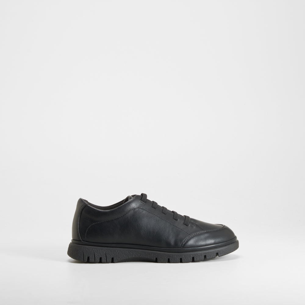 Zapato plano confort elásticos negro COMFEET