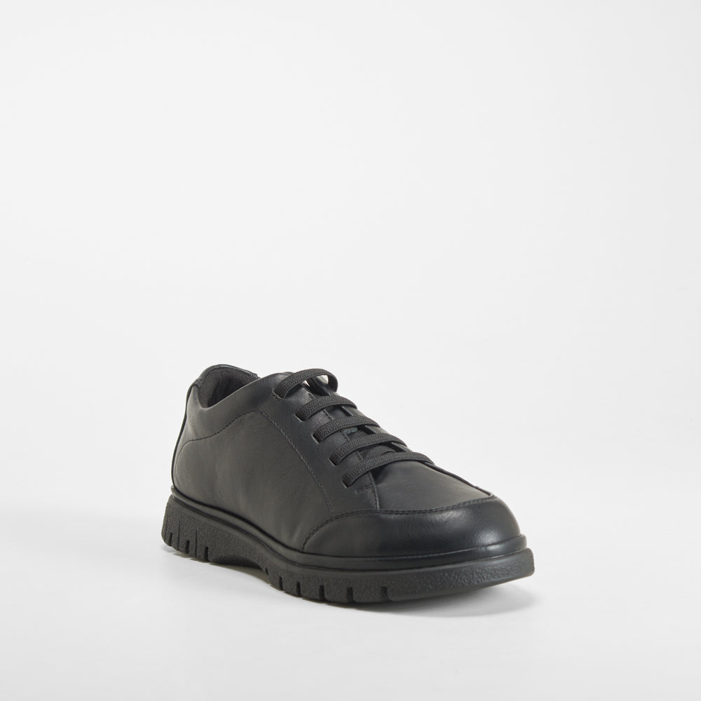 Zapato plano confort elásticos negro COMFEET