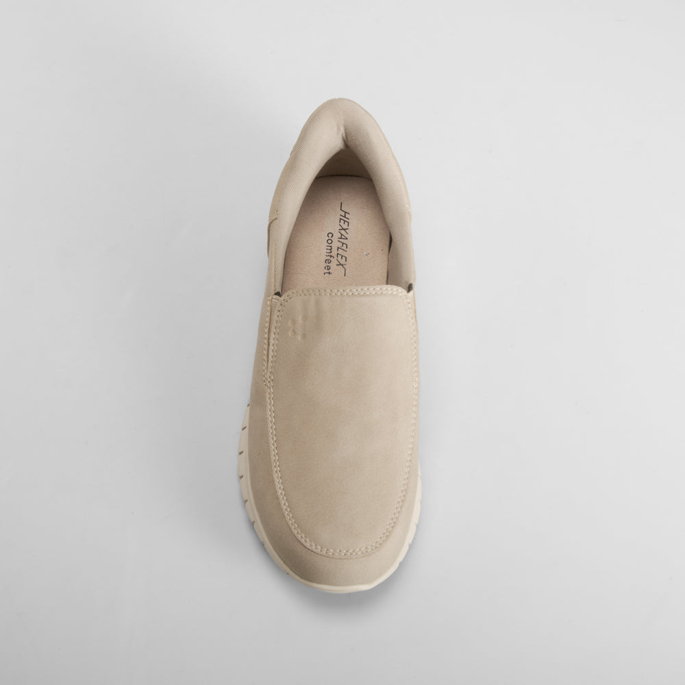 Zapatilla casual slip on beige COMFEET
