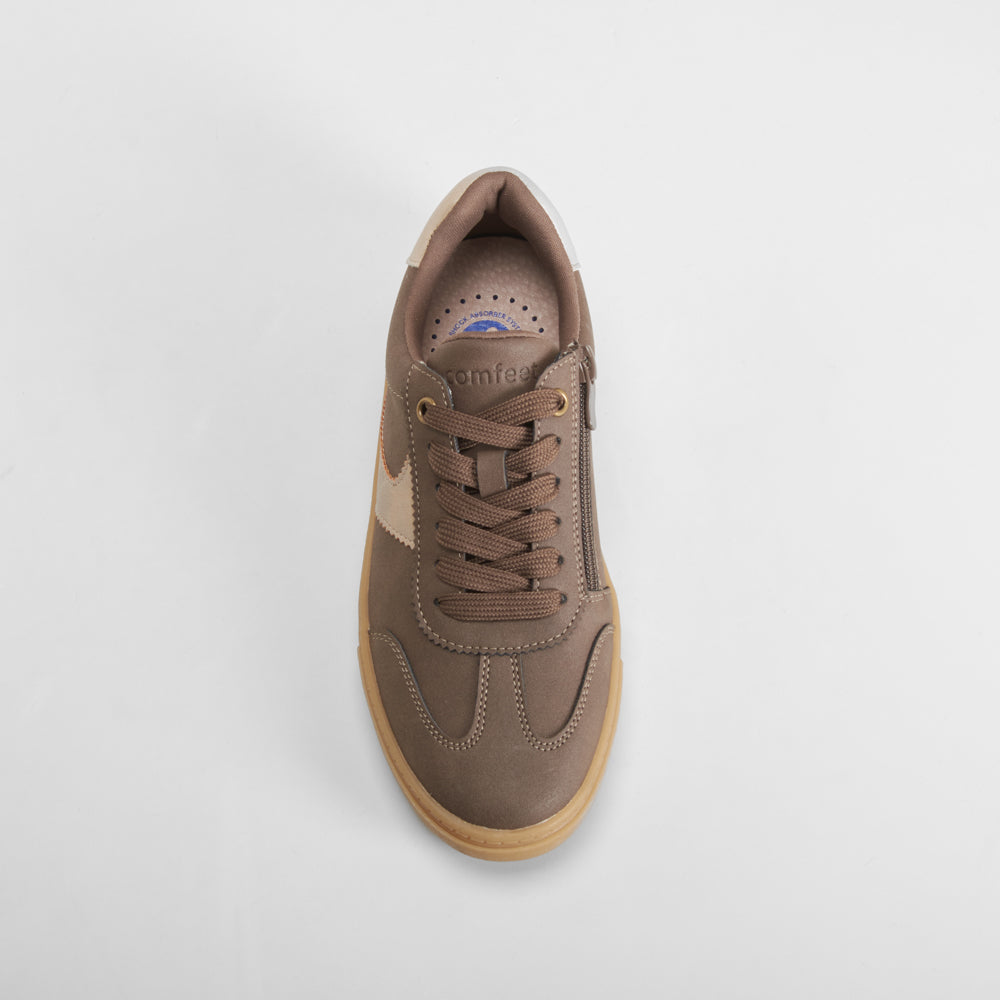 Zapatilla urbana Shock Absorber marrón COMFEET